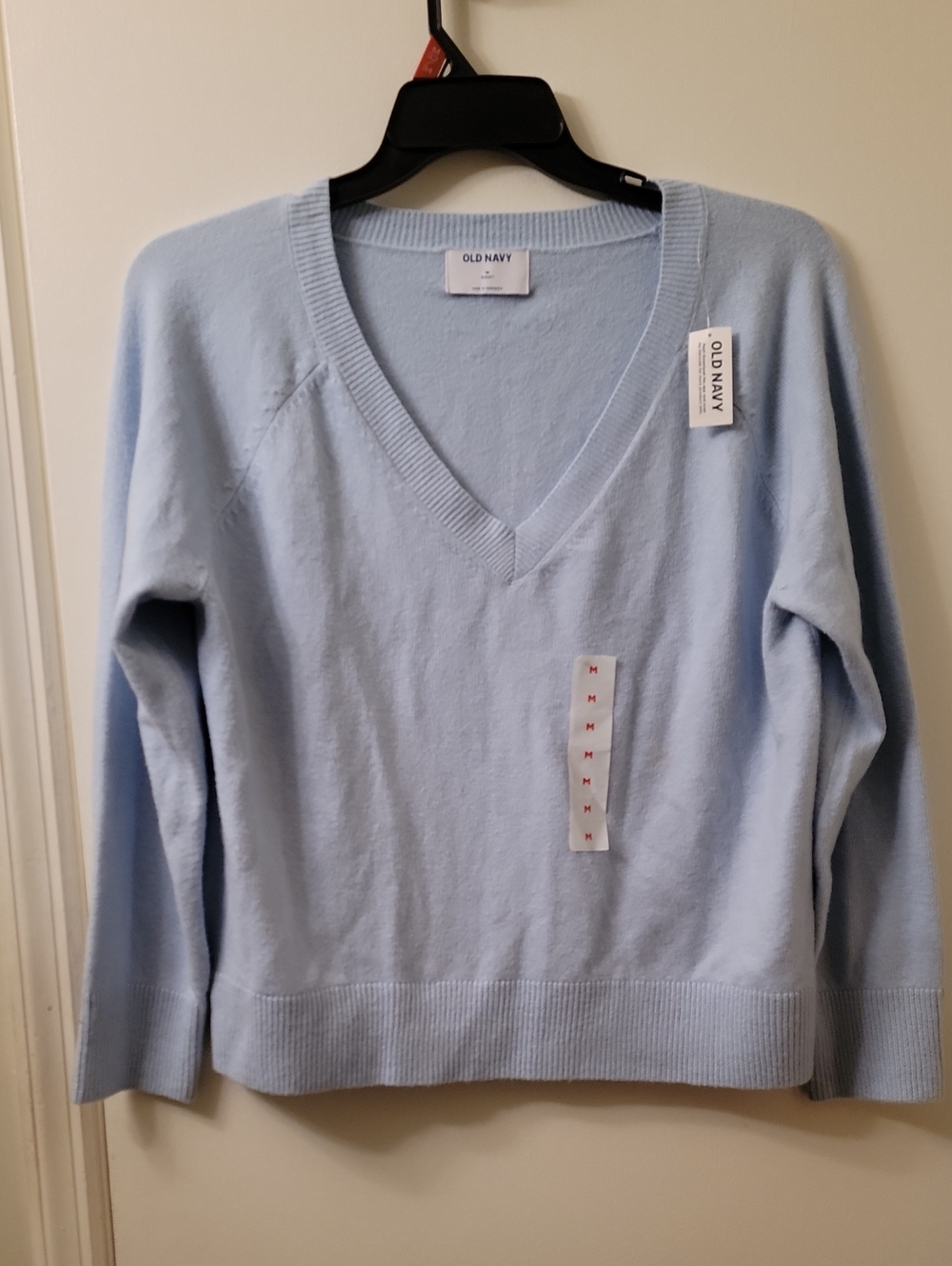 Old Navy Pale Blue V-Neck Sweater - Women's